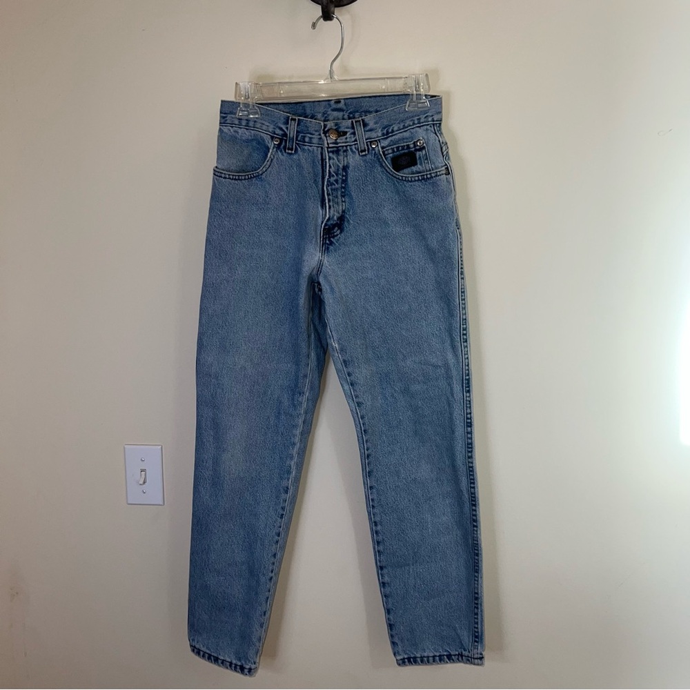 Vintage 2001 Harley-Davidson USA Made High Rise Mom Jeans 6P Light Wash
